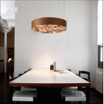 Round LED Lighting Fixture Wood LED Pendant Chandelier Light Custom engineering light