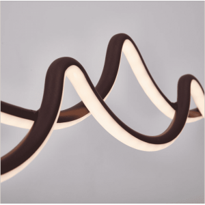 European style unique  LED acrylic adjustable wave pendant lamp