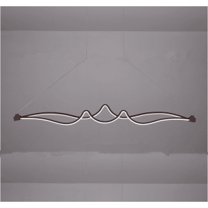 European style unique  LED acrylic adjustable wave pendant lamp