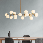 living room decoration iron and glass ball Chandelier modern lamps