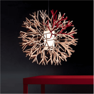 Modern Pendant Lamps Fashion Coral Ball Shape Plated Pendant