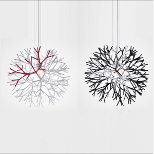 Modern Pendant Lamps Fashion Coral Ball Shape Plated Pendant