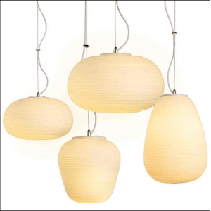 Indoor Decorative Lamp Modern White Glass Ball Pendant Lighting For Living Room