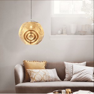 110-220V Indoor Lamp Metal Gold Finished Fancy LED  Pendant Lighting