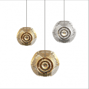 110-220V Indoor Lamp Metal Gold Finished Fancy LED  Pendant Lighting