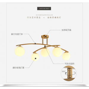 Modern  dining room clear  glass boll   ceilling lamp with CE/ROHS/SAA/UL