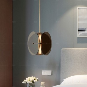 New Style Suite Dining smoke grey acrylic and  Metal Wire Replaceable bulb Pendant Light