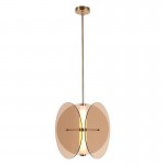 New Style Suite Dining smoke grey acrylic and  Metal Wire Replaceable bulb Pendant Light