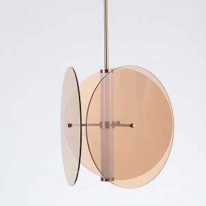 New Style Suite Dining smoke grey acrylic and  Metal Wire Replaceable bulb Pendant Light