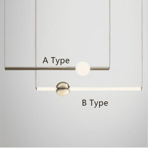 Nordic Modern Glass Shape   Pendant Lamp With Metal  For Indoor Decorations