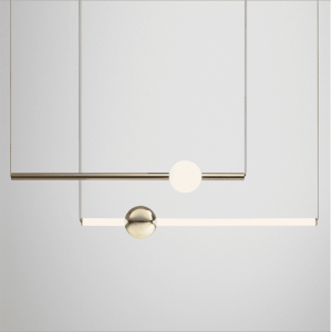 Nordic Modern Glass Shape   Pendant Lamp With Metal  For Indoor Decorations