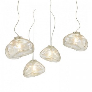 Hot Sale Single Contemporary LED  glass ball pendant hanging lamp for living room