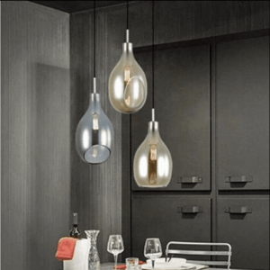 Contemporary latest design modern  glass bubble colored hanging glass ball  pendant light for shop