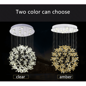 Made in China Crystal Chandeliers Pendant Lights Modern Large Pendant Lamp