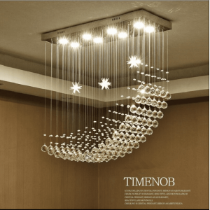 Wholesale Gu10  crystal chandelier fancy crystal light rectangle designer pendant light