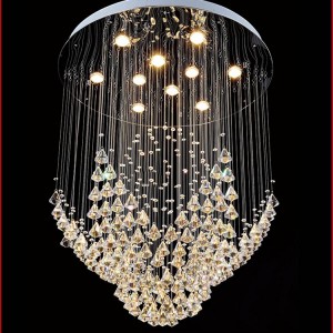 Modern Luxury LED Gu10 clear crystal chandelier  for home decorateion