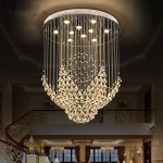 Modern Luxury LED Gu10 clear crystal chandelier  for home decorateion