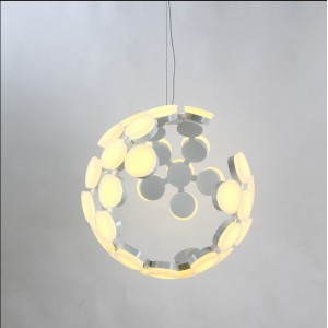 High Quality  Round Acrylic  Aluminum Modern Led  Chandelier Hanging Pendent Lights