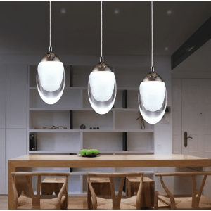 Energy saving light source egg shape acrylic  Metal Lighting LED Pendant Lamp