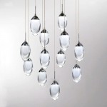 Energy saving light source egg shape acrylic  Metal Lighting LED Pendant Lamp