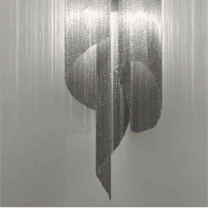 Customized steel chain chandelier decorative chain hanging chandelier for hotel/project