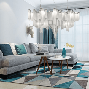 Customized steel chain chandelier decorative chain hanging chandelier for hotel/project