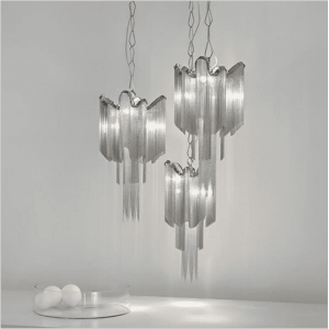 Customized steel chain chandelier decorative chain hanging chandelier for hotel/project