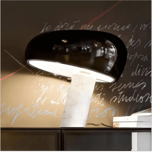 Snoopy Mushroom Table Marble Lamp Desk Light Office Bed Night Living Room NEW