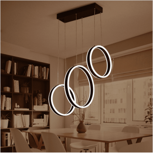 Round shaped LED linear light, led pendant light with different diameter led linear light diffuser