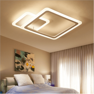 Modern Decoration Fashion Creative Indoor Square Acrylic Ceiling Lights For Living Rooms