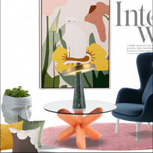 Marble metal desk lamp designer style desk lamp Nordic wind minimalist desk lamp