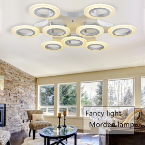New design modern Round  LED Acrylic modern hotel house decorative ceiling lamp