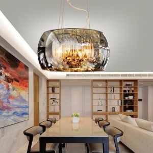 good quality factory direct sale modern metal crystal pendant lamp/droplight