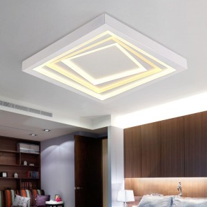 Ceiling Lights Square Rings For Living Room Bedroom Home AC85-265V Modern Led Ceiling Lamp Fixtures
