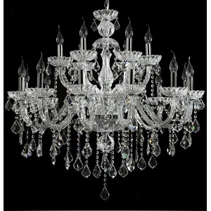 Clear Crystal Chandelier For Dining Room Glass Arms Chandeliers Luxury Hotel Project Lighting
