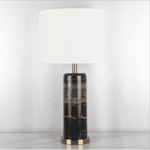 E27 LED Postmodern Nordic Iron Fabric Marble Table Light Table Lamp Desk Lamp For Bedroom Store