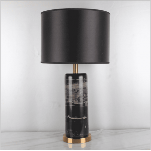 E27 LED Postmodern Nordic Iron Fabric Marble Table Light Table Lamp Desk Lamp For Bedroom Store