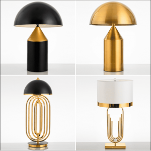 Metal LED mushroom shaped adjustable modern hotel table lamp