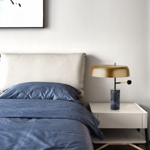 Modern Marble  art indoor desk lamp student reading small table light