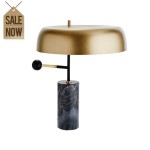 Modern Marble  art indoor desk lamp student reading small table light