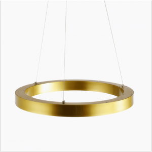 Golden circular ring LED pendant light for office hotel project lighting