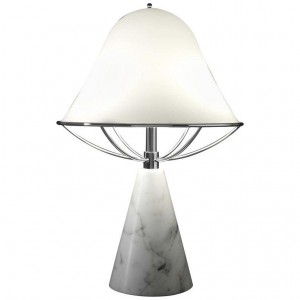 Nordic modern design marble villa model bedroom study living room mushroom glass decorative table lamp