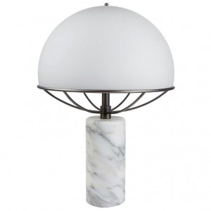 Nordic modern design marble villa model bedroom study living room mushroom glass decorative table lamp