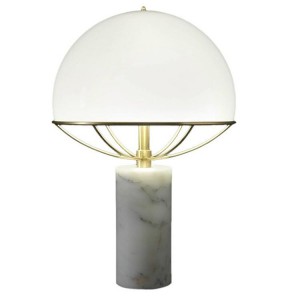 Nordic modern design marble villa model bedroom study living room mushroom glass decorative table lamp