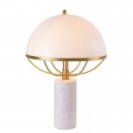 Nordic modern design marble villa model bedroom study living room mushroom glass decorative table lamp