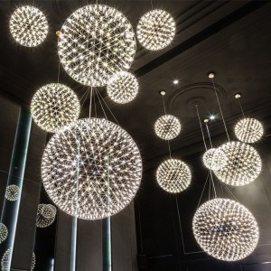 Wholesale 3000K Dining Room Ball Shape Chandelier, Modern Decorative Pendant Light