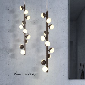 Cheap price indoor decoration semi flush mounted LED modern Pendant  light