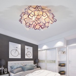 Home decorative children bedroom colorful flower led suspended ceiling children light