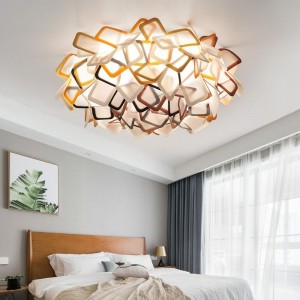 Home decorative children bedroom colorful flower led suspended ceiling children light