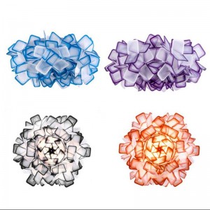 Home decorative children bedroom colorful flower led suspended ceiling children light